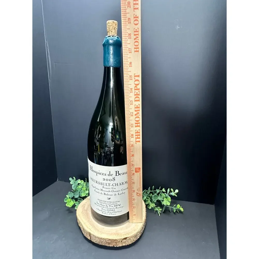 Hospices de Beaune 2008 Meursault-Charmes Empty 3L Jeroboam Burgundy Wine Bottle